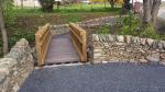 Ardbeg drystone bridge wall path