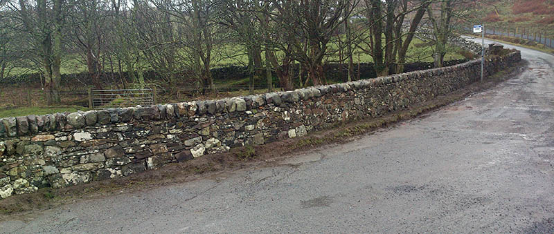 Ardbeg drystone wall